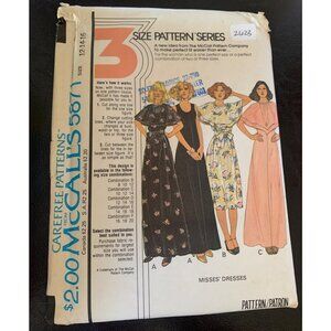 McCall's Misses Dress Sewing Pattern Size 12 14 16 5871 - Uncut